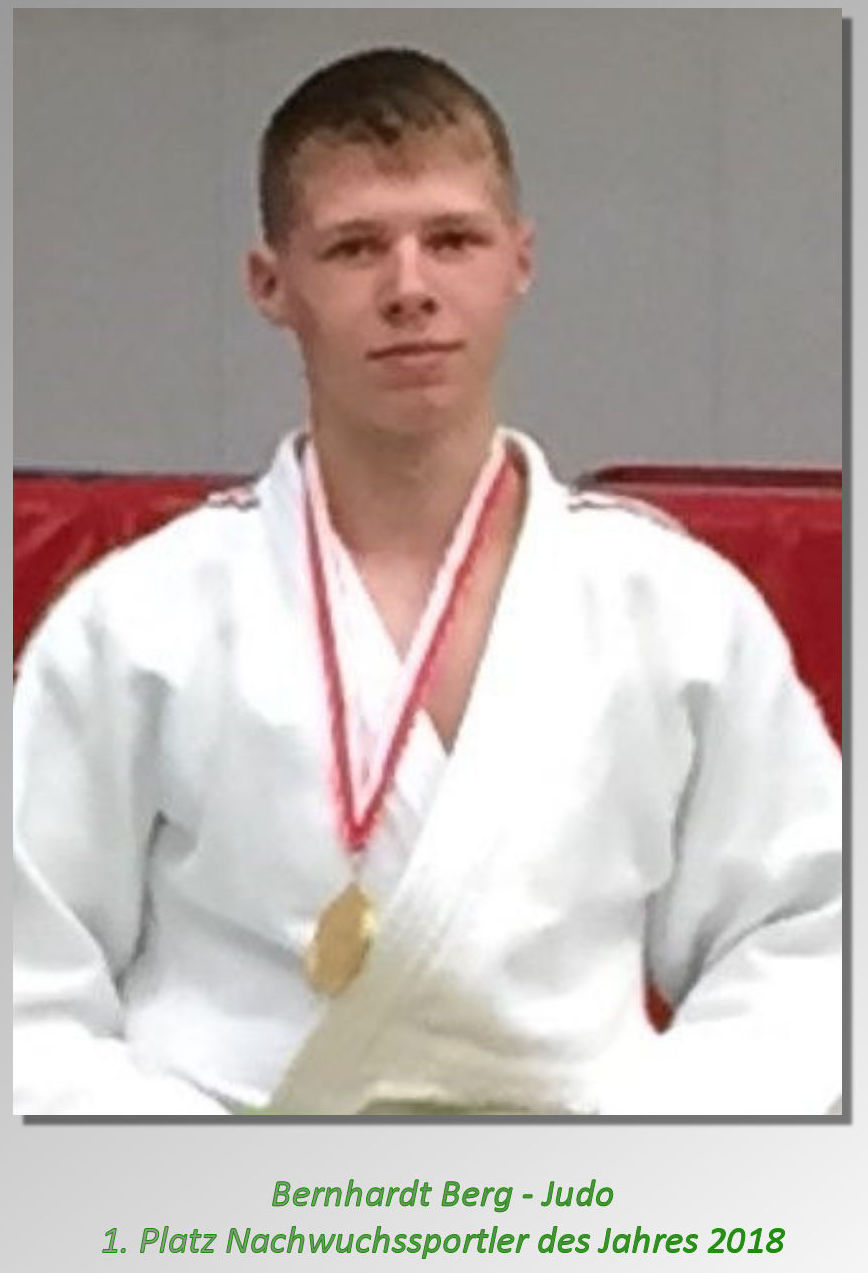 Nachwuchssportler des Jahres 2018 1. Platz Jud Bernhardt Berg
